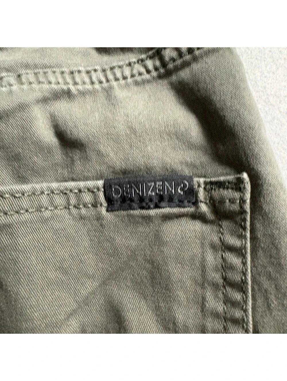 Denizen from Levis Mens Jogger Pants Green Cotton Stretch Elastic Waist Size